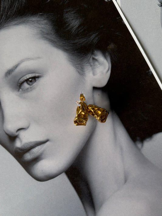 Amoura Folded Gold Earrings