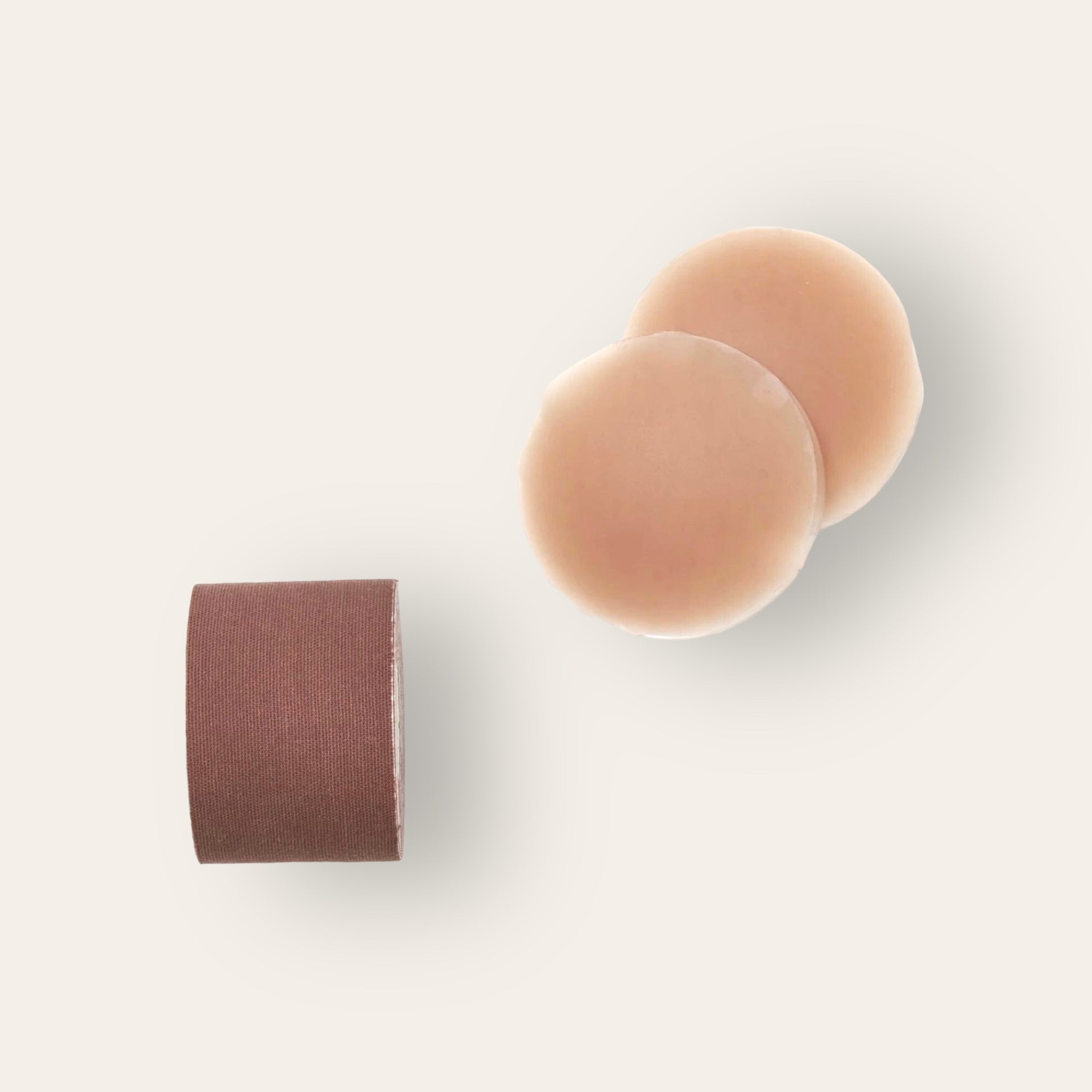 Silicone Nipple Cover + Breast Lift Boobs Tape - Chocolate